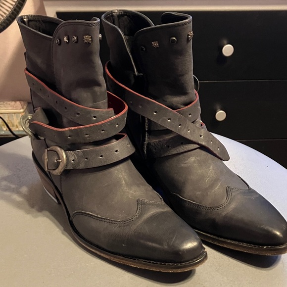 John Fluevog Shoes - John Fluevog Ruth Double Buckle Ankle Boot